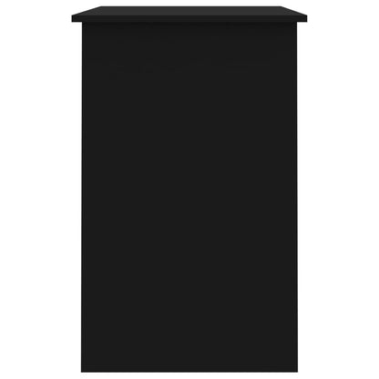 Scrivania Nera 100X50X76 Cm In Legno Multistrato