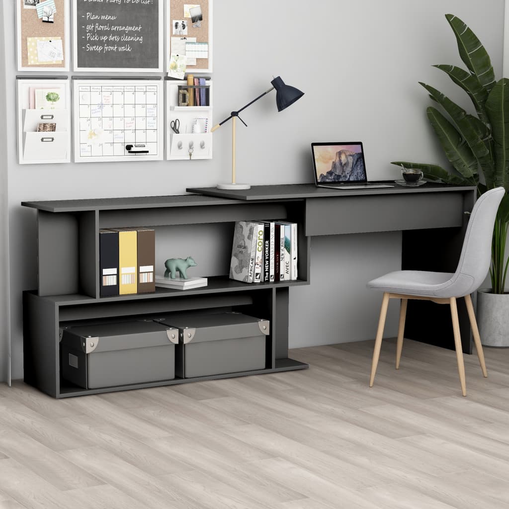 Scrivania Angolo 200X50X76 Cm Legno Multistrato