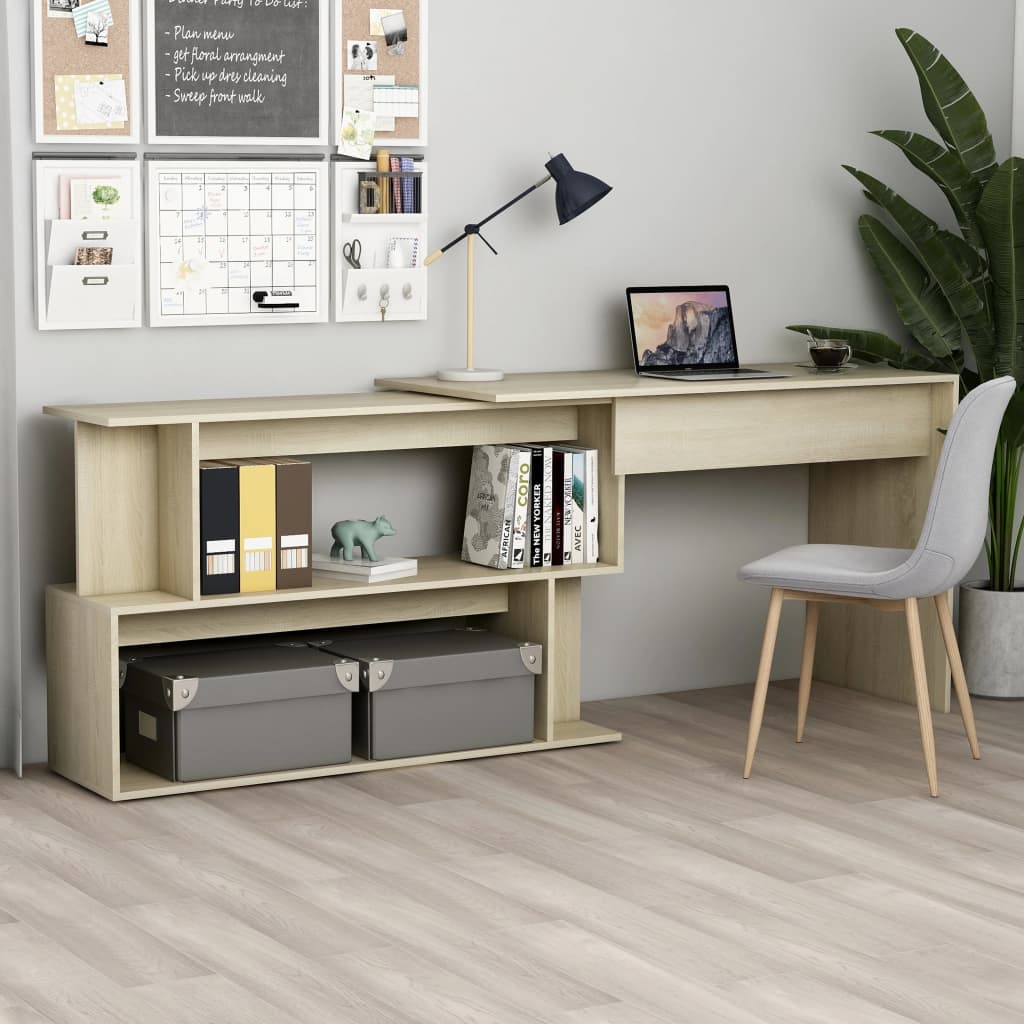 Scrivania Angolo 200X50X76 Cm Legno Multistrato