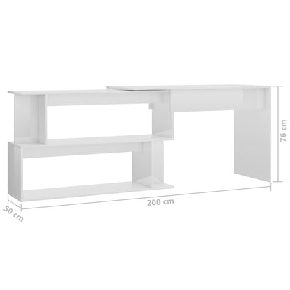 Scrivania Angolo 200X50X76 Cm Legno Multistrato