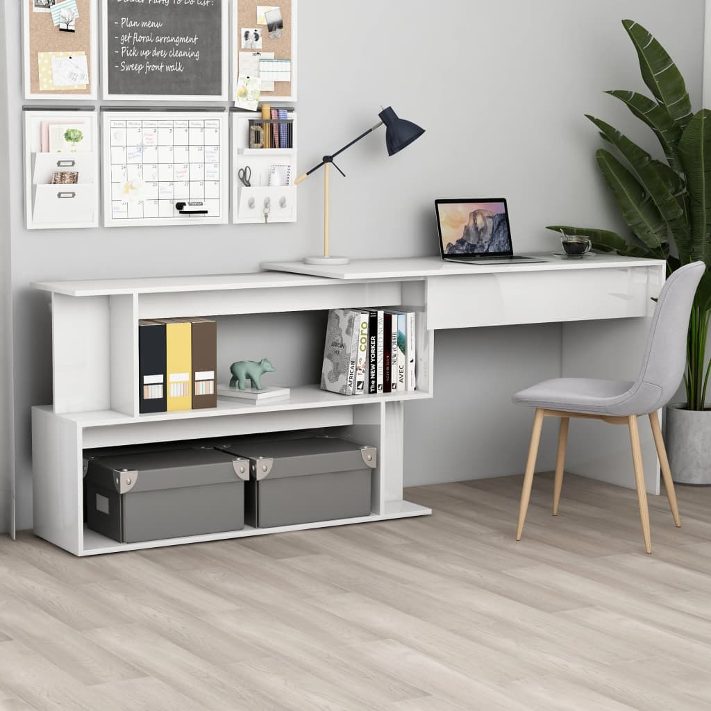 Scrivania Angolo 200X50X76 Cm Legno Multistrato