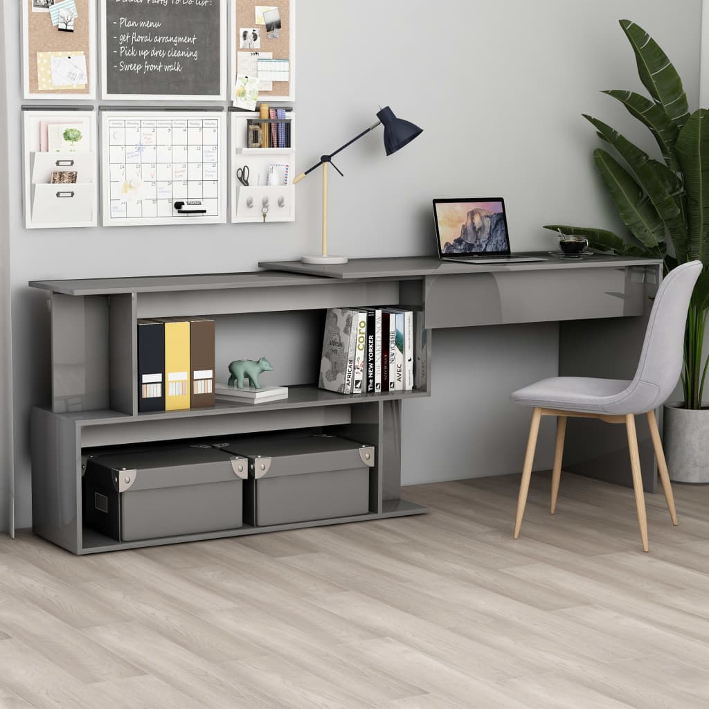 Scrivania Angolo 200X50X76 Cm Legno Multistrato