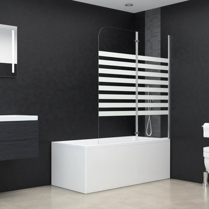 Cabina Da Bagno 120X140 Cm In Vetro Temperato A Righe