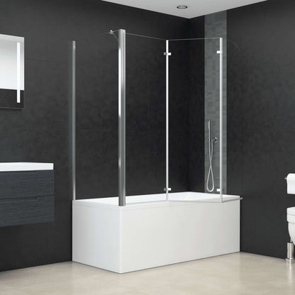 Cabina Da Bagno 120X69X130 Cm In Vetro Temperato Trasparente