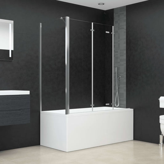 Cabina Da Bagno 120X69X130 Cm In Vetro Temperato Trasparente