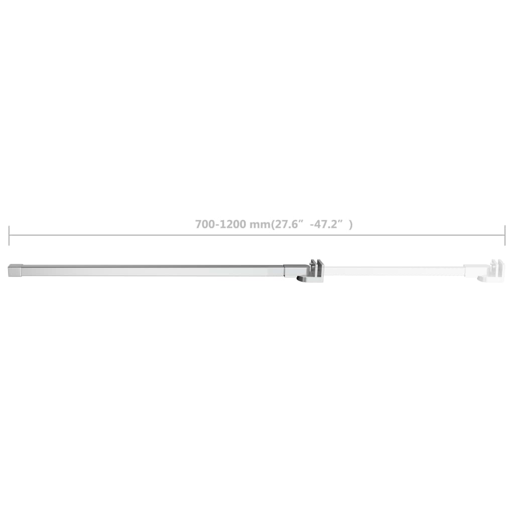 Braccio Di Supporto Per Doccia In Acciaio Inox 70-120 Cm