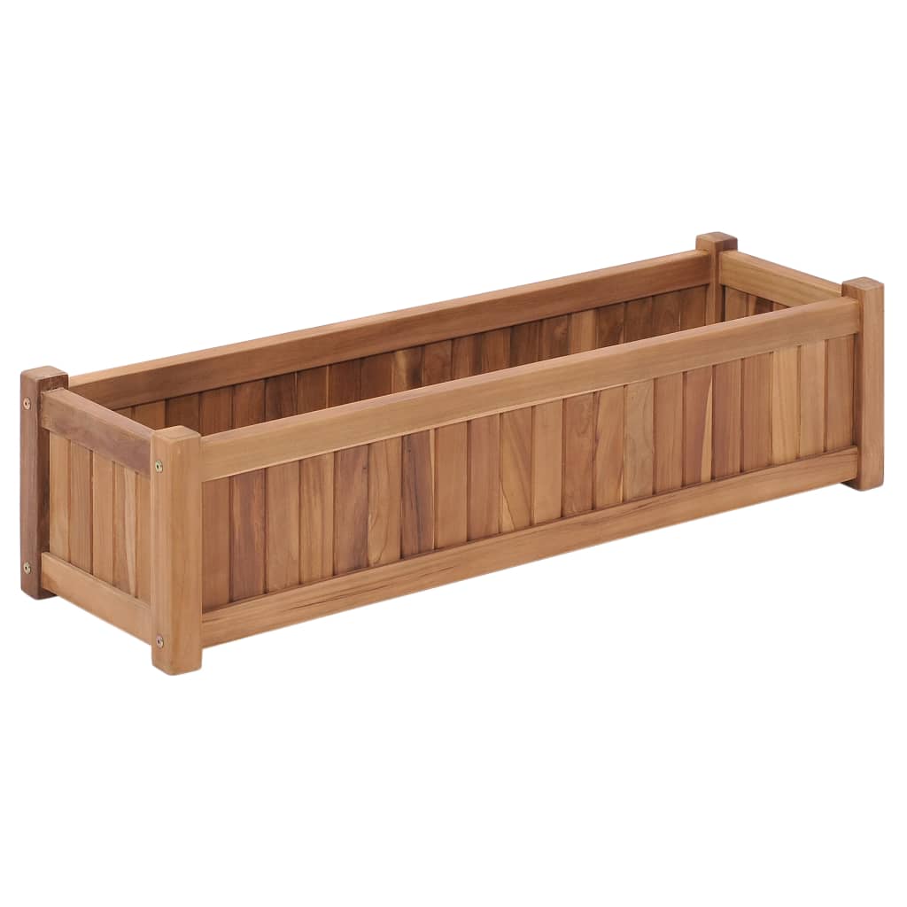 Letto Da Giardino Rialzato Legno Massello Di Teak