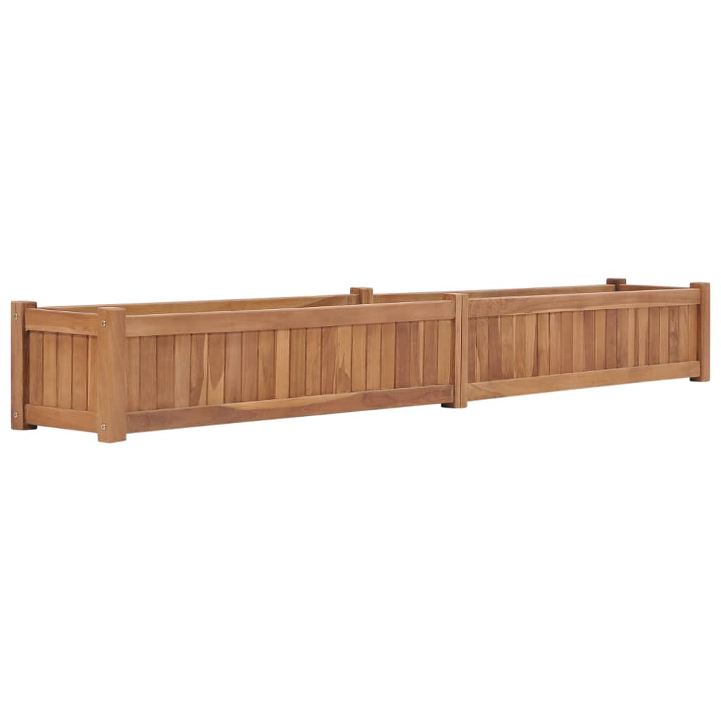 Letto Da Giardino Rialzato Legno Massello Di Teak