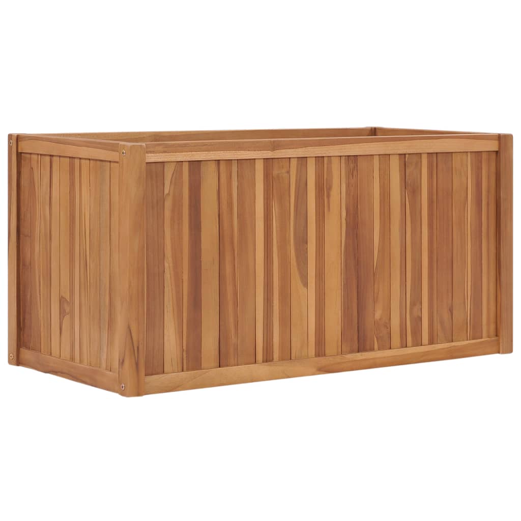 Letto Da Giardino Rialzato Legno Massello Di Teak