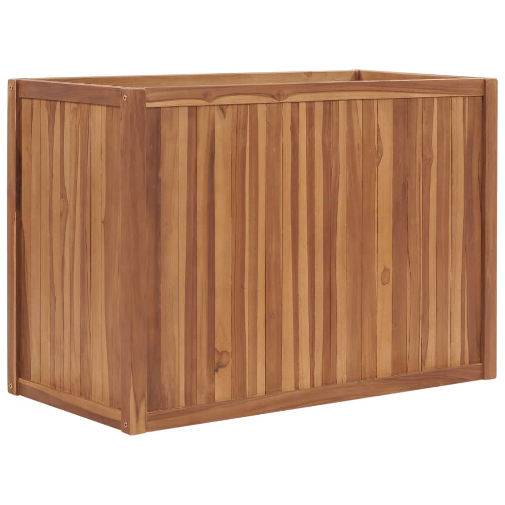 Letto Da Giardino Rialzato Legno Massello Di Teak