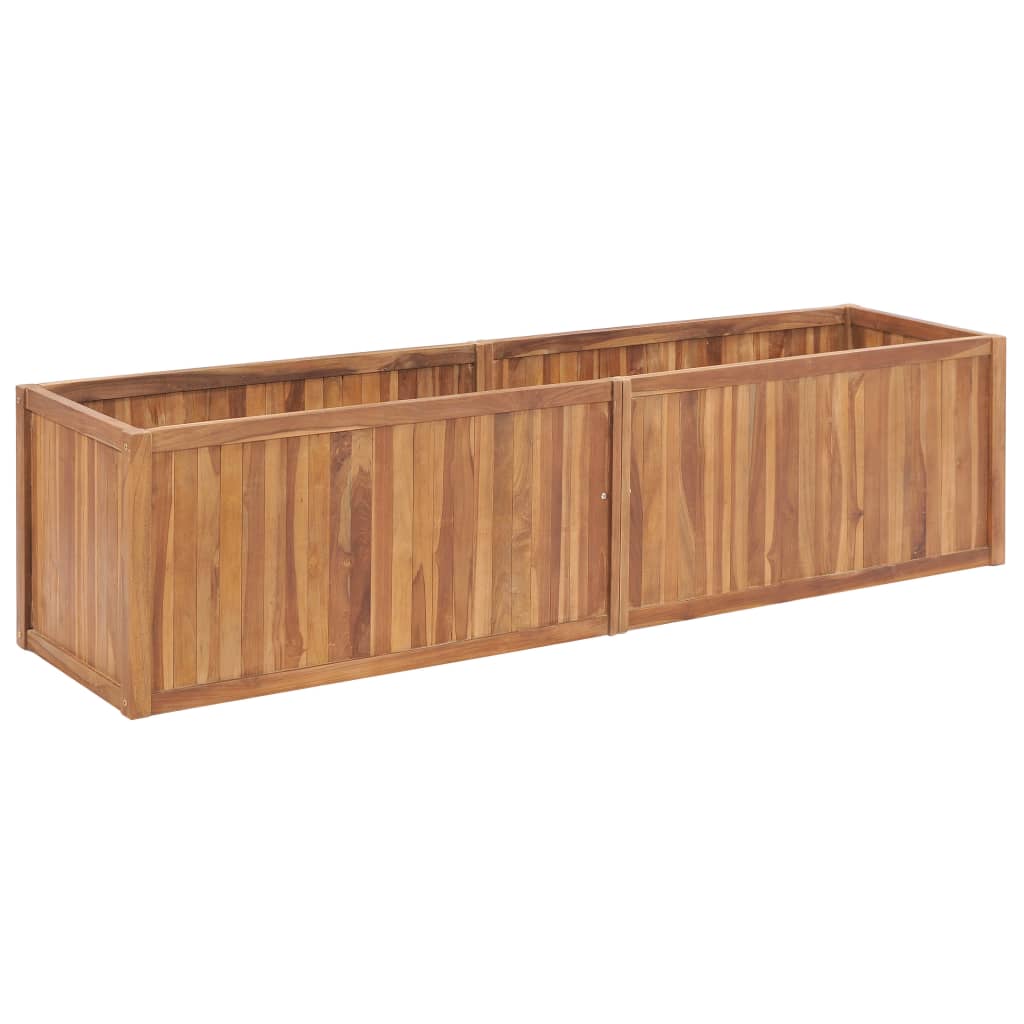 Letto Da Giardino Rialzato Legno Massello Di Teak