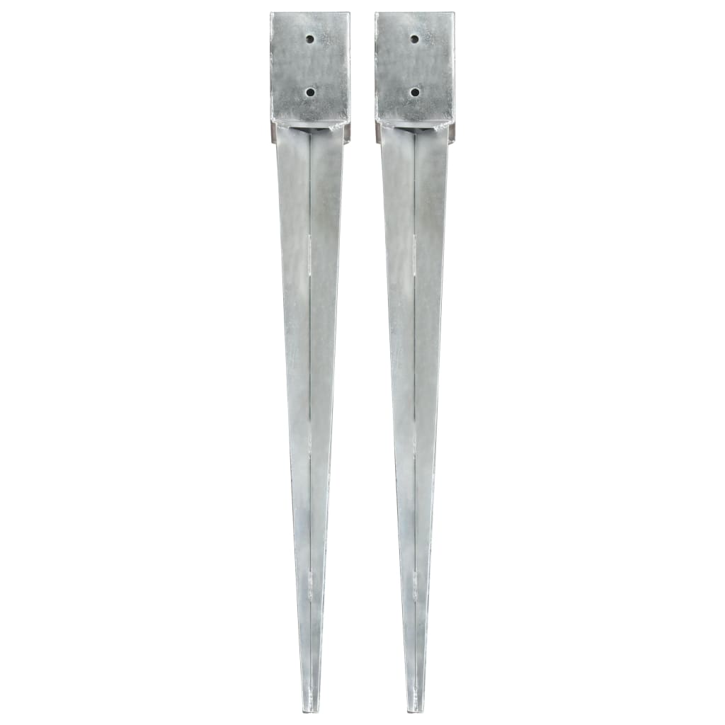Picchetti Di Terra 12 Pz Argento In Acciaio Zincato