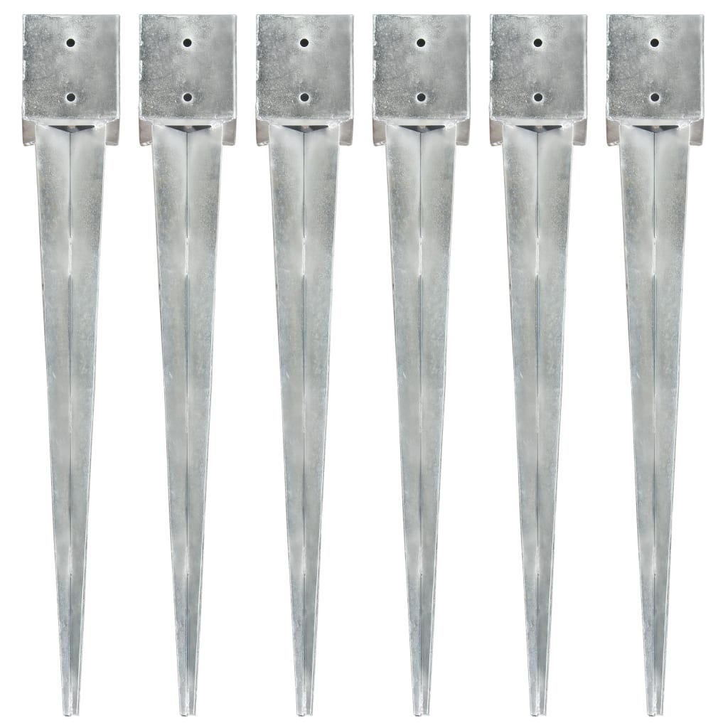 Picchetti Di Terra 12 Pz Argento In Acciaio Zincato