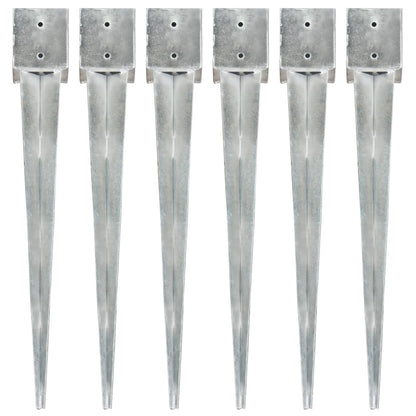 Picchetti Di Terra 12 Pz Argento In Acciaio Zincato