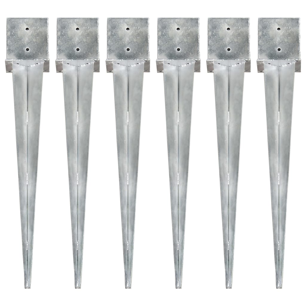 Picchetti Di Terra 12 Pz Argento In Acciaio Zincato