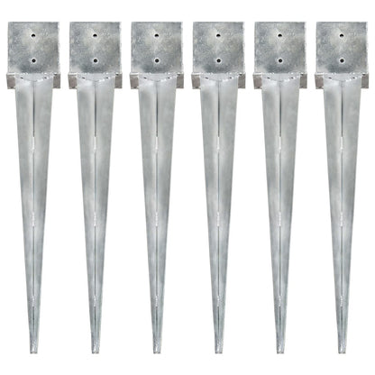 Picchetti Di Terra 12 Pz Argento In Acciaio Zincato
