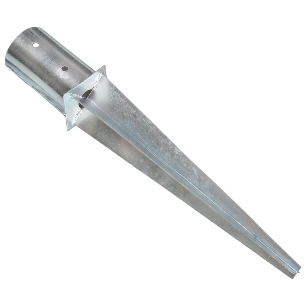 Picchetti Di Terra 2 Pz Argento In Acciaio Zincato