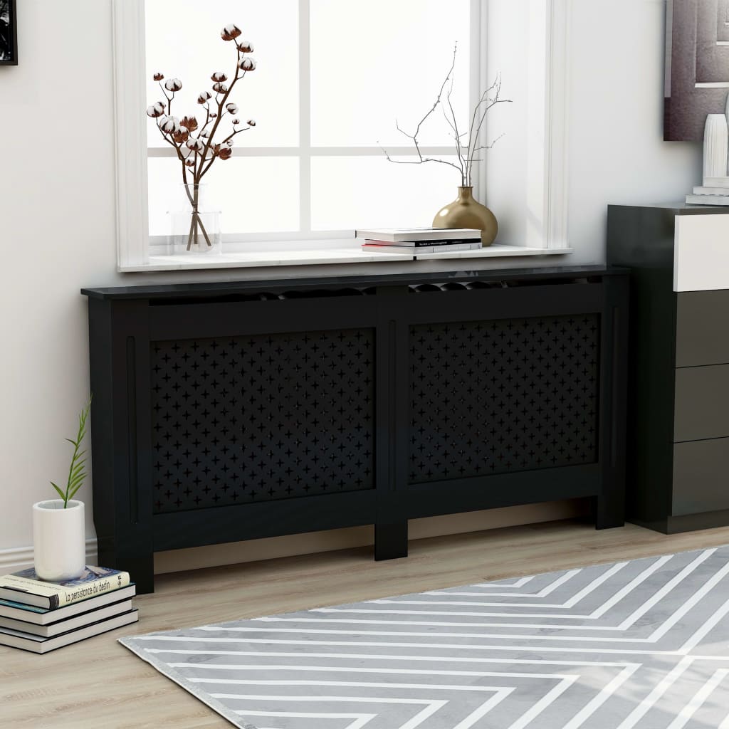 Coperture Per Radiatori 2Pz Bianche 152X19X81,5 Cm In Mdf