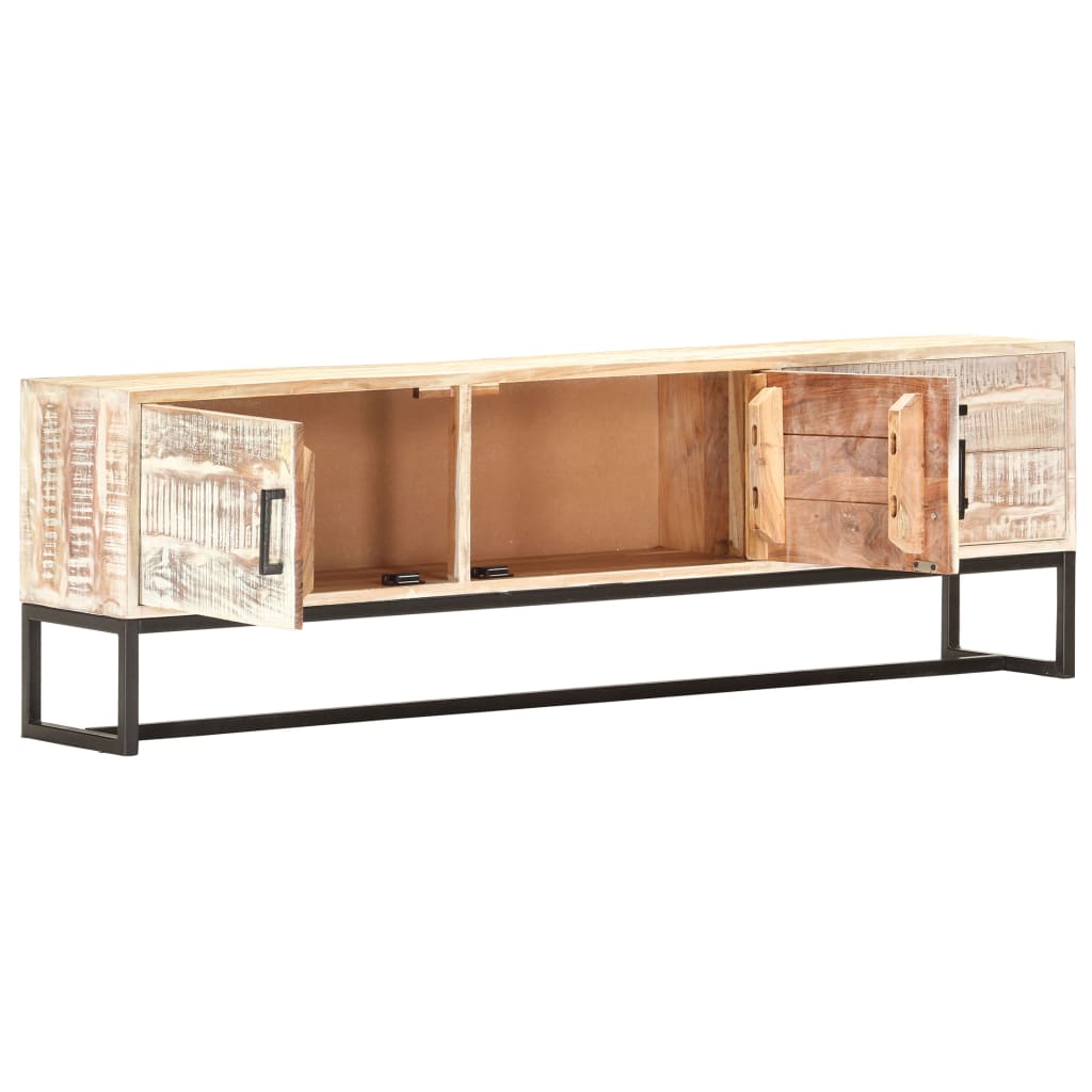 Mobile Porta Tv 140X30X45 Cm In Legno Massello Di Acacia
