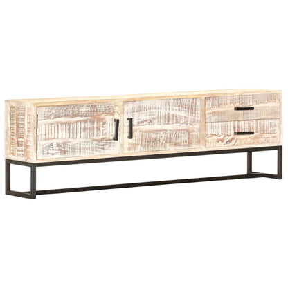 Mobile Porta Tv 140X30X45 Cm In Legno Massello Di Acacia