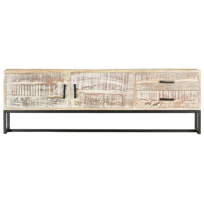 Mobile Porta Tv 140X30X45 Cm In Legno Massello Di Acacia