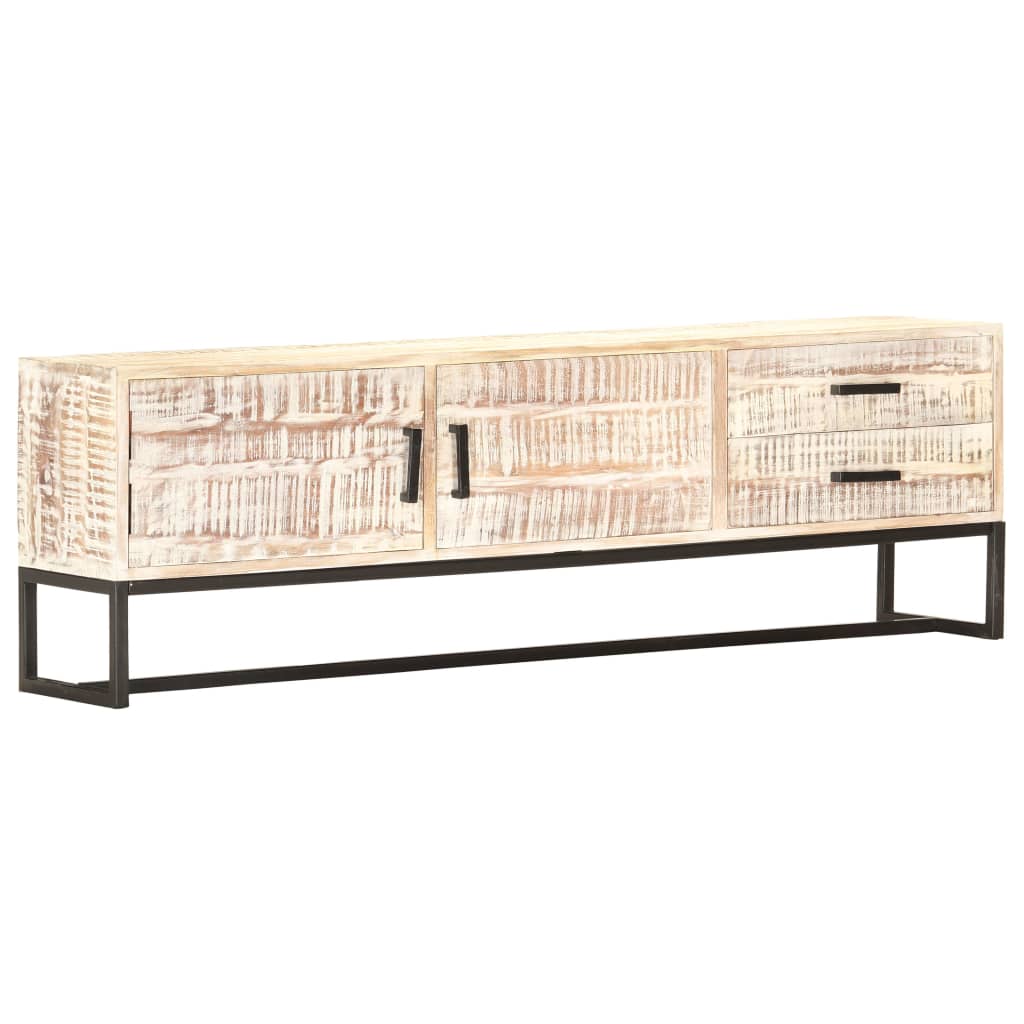 Mobile Porta Tv 140X30X45 Cm In Legno Massello Di Acacia