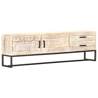 Mobile Porta Tv 140X30X45 Cm In Legno Massello Di Acacia