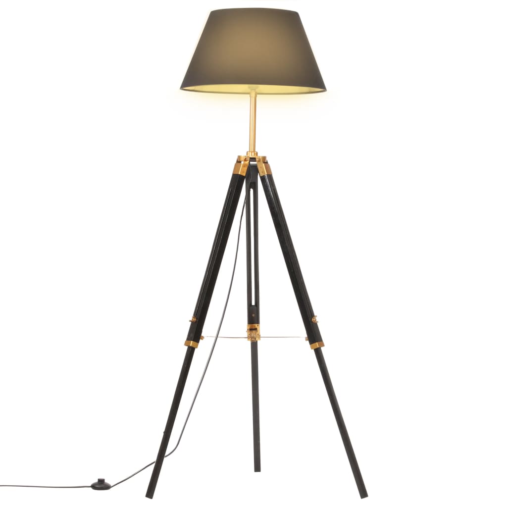 Lampada A Treppiede In Legno Di Teak 141 Cm