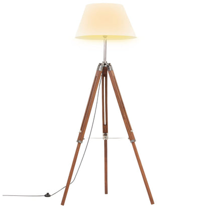 Lampada A Treppiede In Legno Di Teak 141 Cm