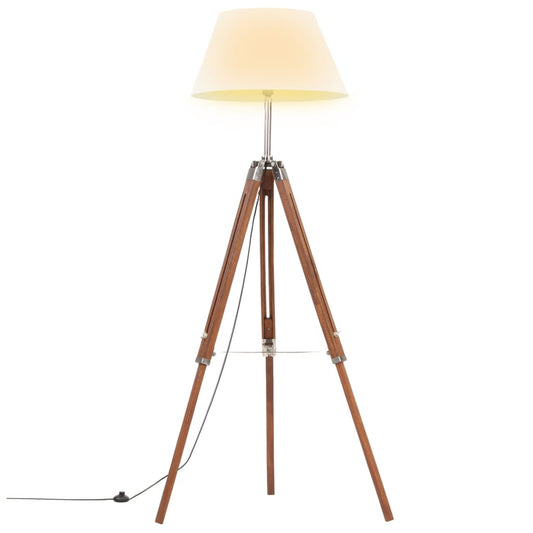 Lampada A Treppiede In Legno Di Teak 141 Cm