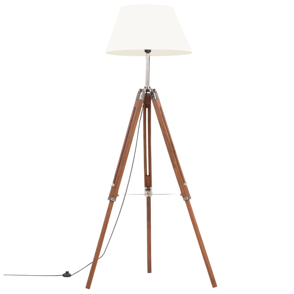Lampada A Treppiede In Legno Di Teak 141 Cm