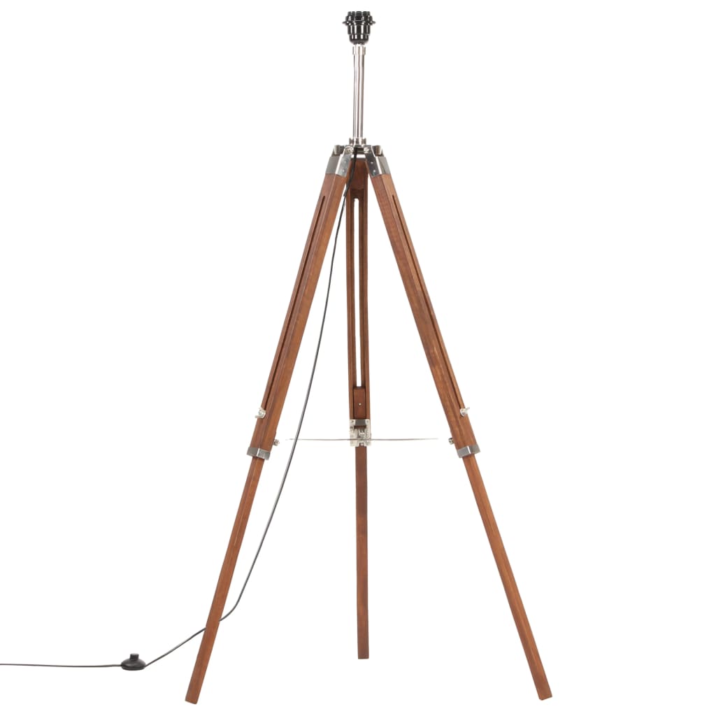 Lampada A Treppiede In Legno Di Teak 141 Cm
