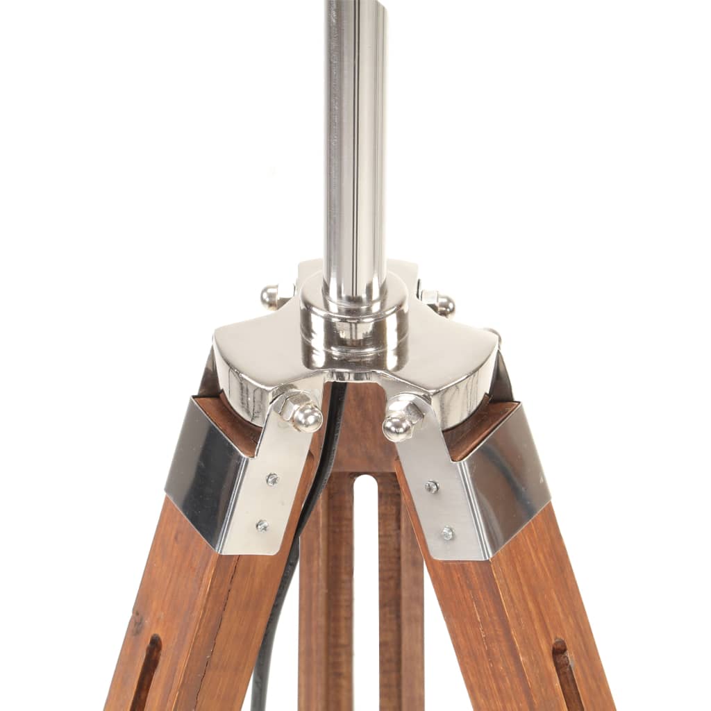 Lampada A Treppiede In Legno Di Teak 141 Cm