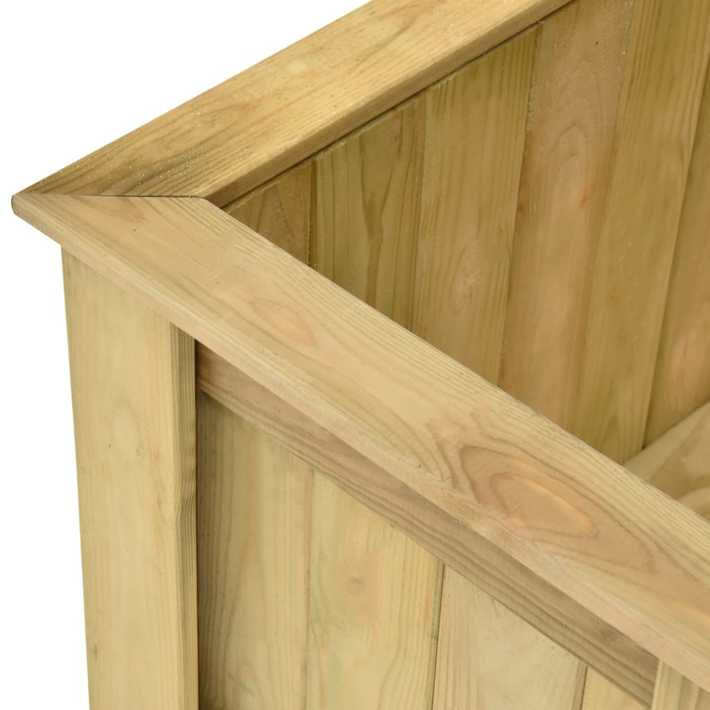 Fioriera Rialzata In Legno Di Pino Impregnato