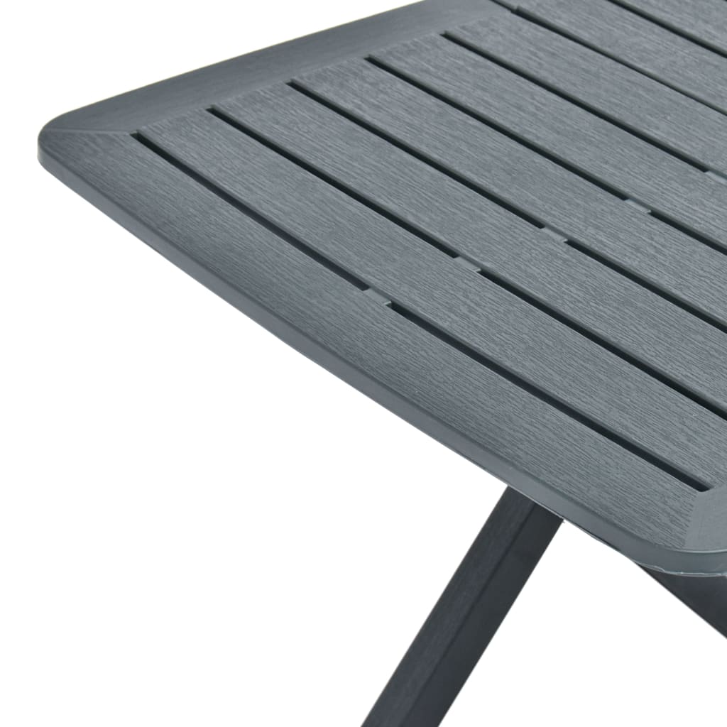 Tavolo Da Giardino Pieghevole 79X72X70 Cm In Plastica