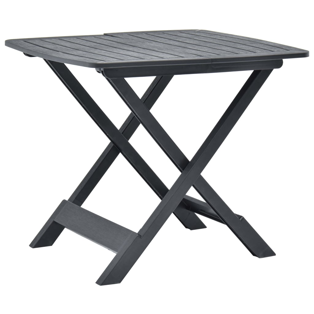 Tavolo Da Giardino Pieghevole 79X72X70 Cm In Plastica