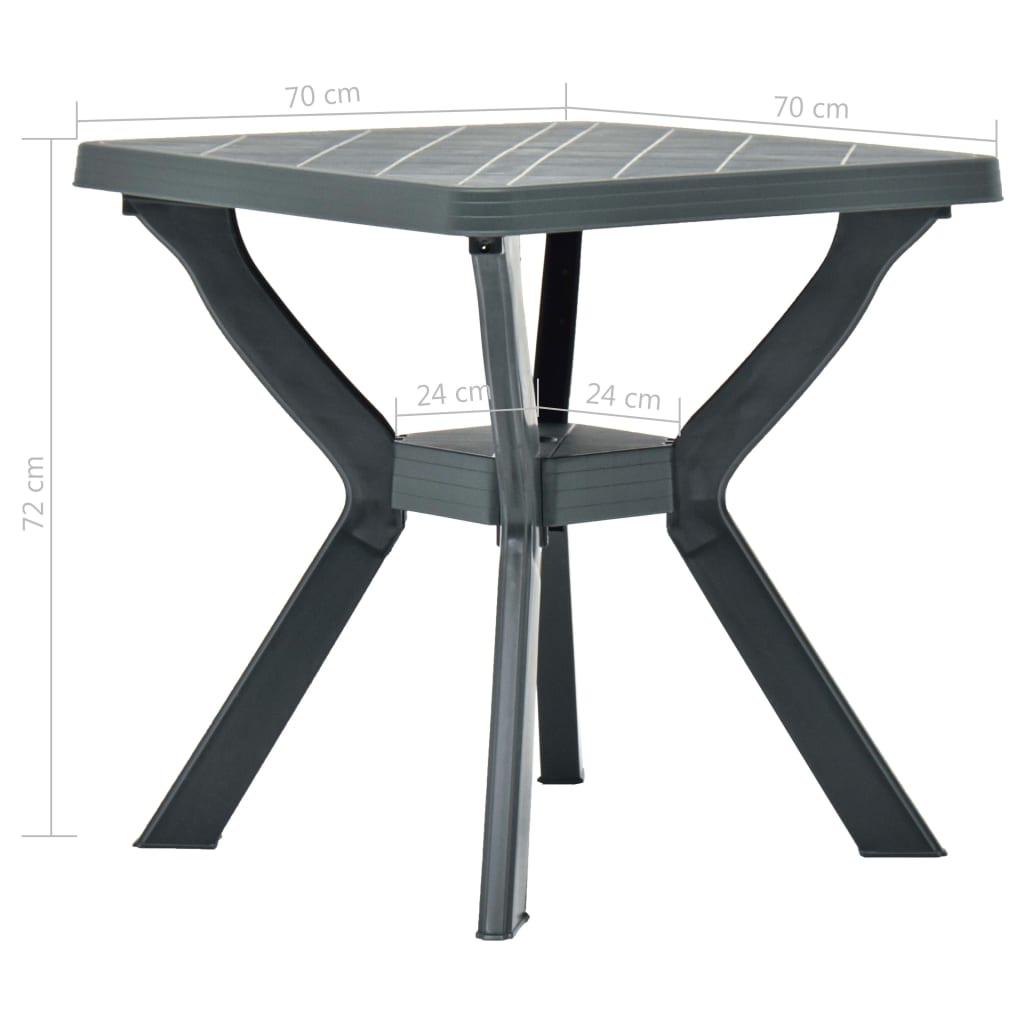 Tavolo Da Bistrot 70X70X72 Cm In Plastica