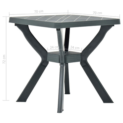 Tavolo Da Bistrot 70X70X72 Cm In Plastica