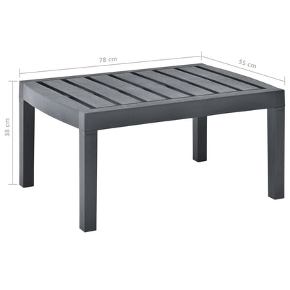 Tavolo Da Giardino 78X55X38 Cm In Plastica