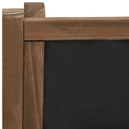 Piedistallo Piante 3 Livelli Con Lavagna 40X30X90Cm Legno Abete