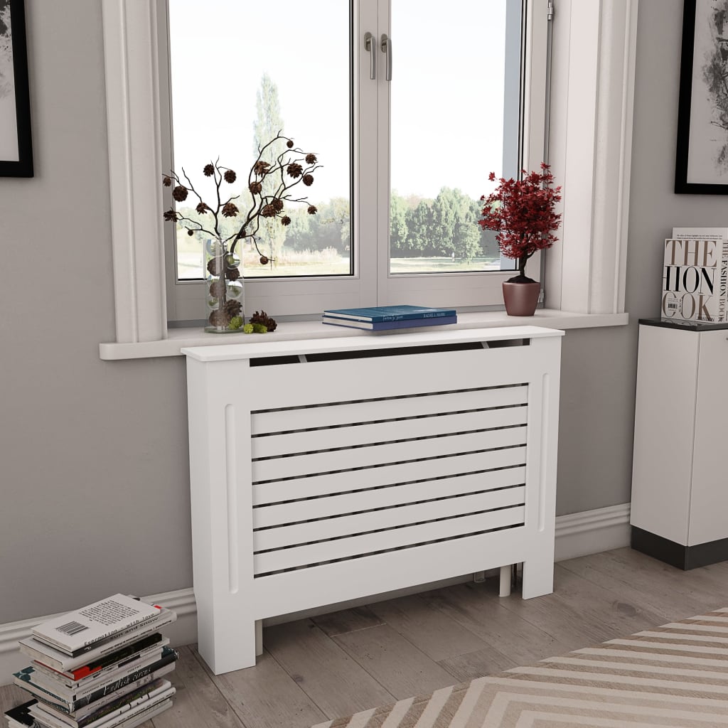 Copertura Per Radiatore Bianca In Mdf 78 Cm