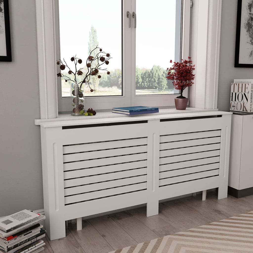 Copertura Per Radiatore Bianca In Mdf 78 Cm