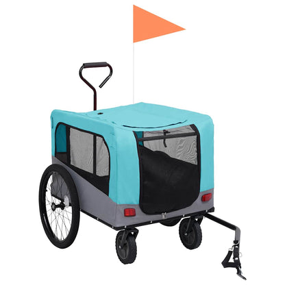 Rimorchio Bici Per Animali Carrello Jogging 2In1