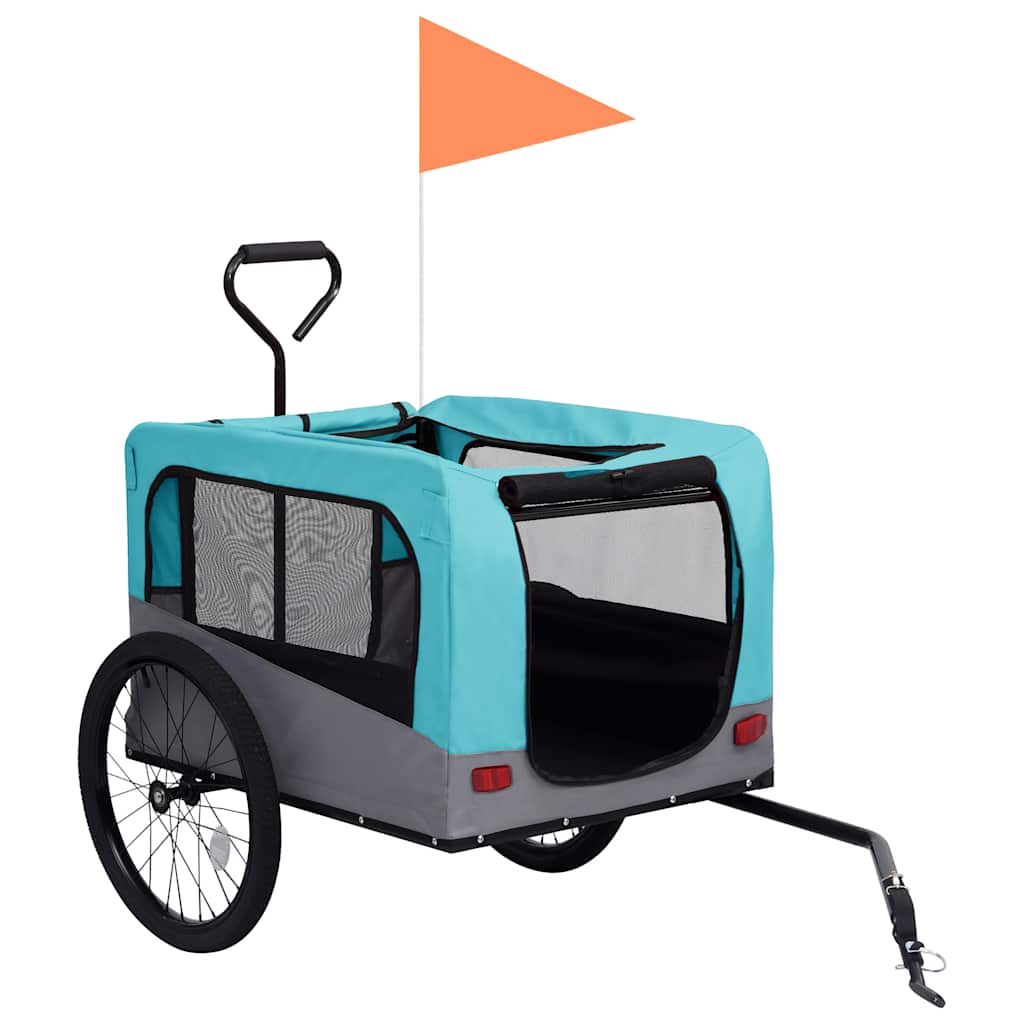 Rimorchio Bici Per Animali Carrello Jogging 2In1