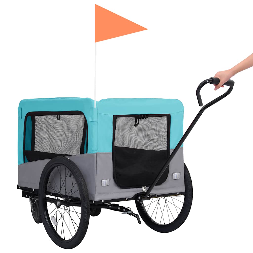 Rimorchio Bici Per Animali Carrello Jogging 2In1