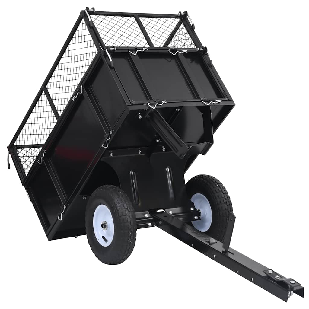 Rimorchio Ribaltabile Per Tosaerba Carico 150 Kg