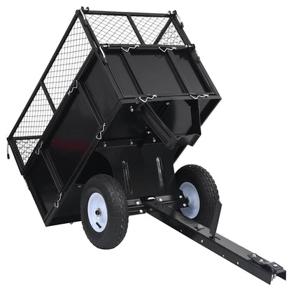 Rimorchio Ribaltabile Per Tosaerba Carico 150 Kg