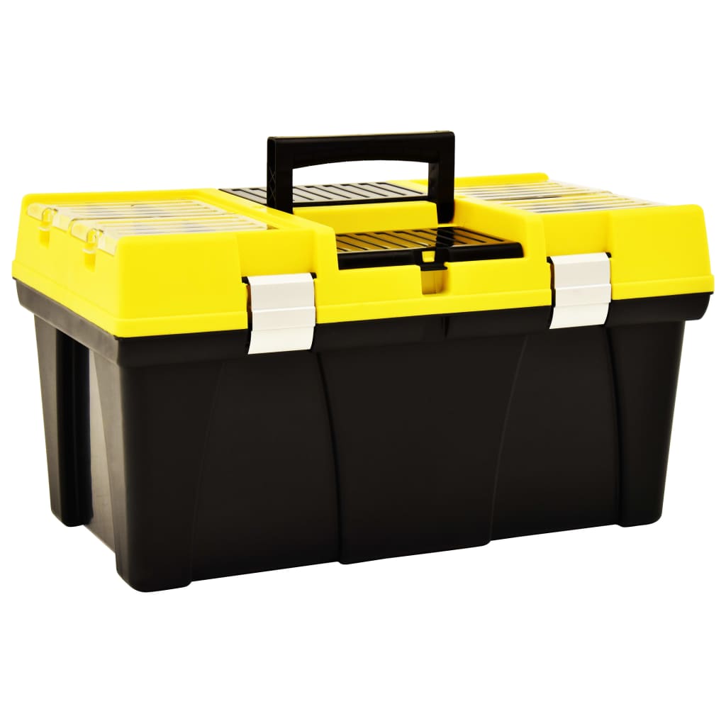 Cassetta Degli Attrezzi In Plastica 595X337X316 Mm Gialla