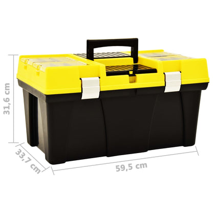 Cassetta Degli Attrezzi In Plastica 595X337X316 Mm Gialla