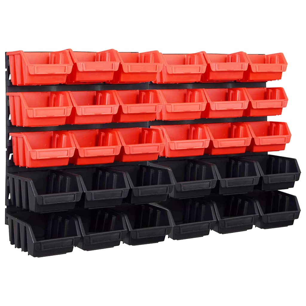 Kit Contenitori Di Stoccaggio 96 Pz Con Pannelli A Parete